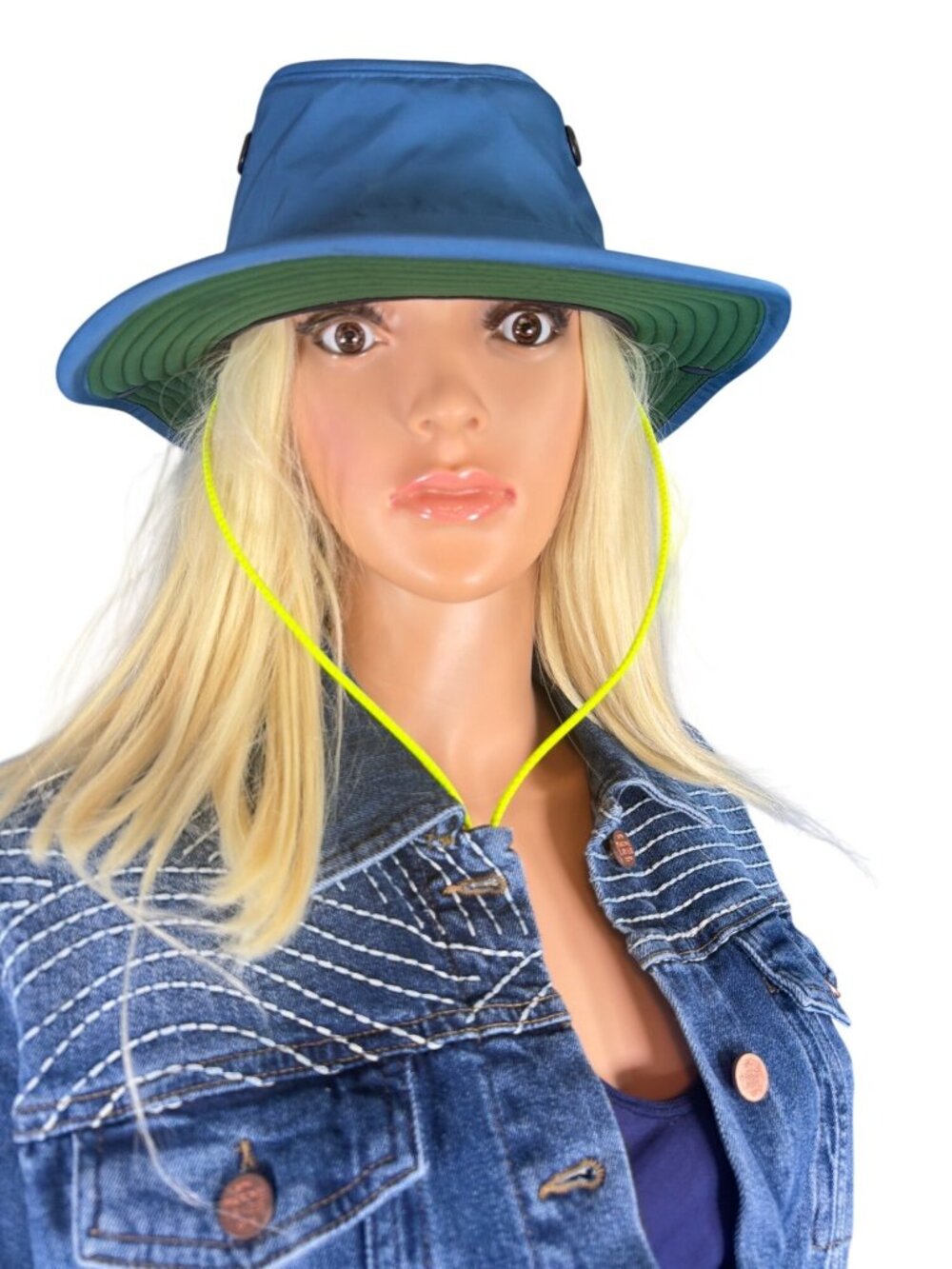 Tilley TWS1 Paddler All Weather Hat Blue 7 3/8 Large Adventure Cap Sun Rain Brim